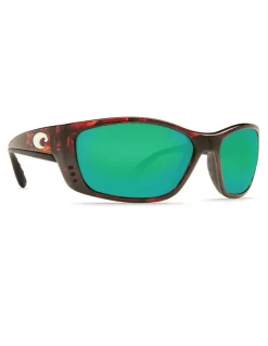 Costa Del Mar Fish-Tortoise-Green Mirror 580G Zonnebril - UV-bescherming, Polarisatie, Duurzaam Design