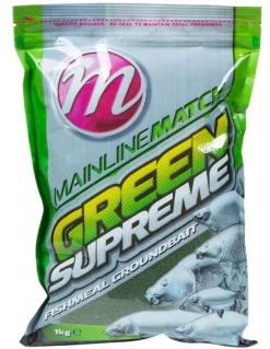 Mainline Green Supreme Lokvoer - 1 KG - Hoogwaardig Voer voor Vissen