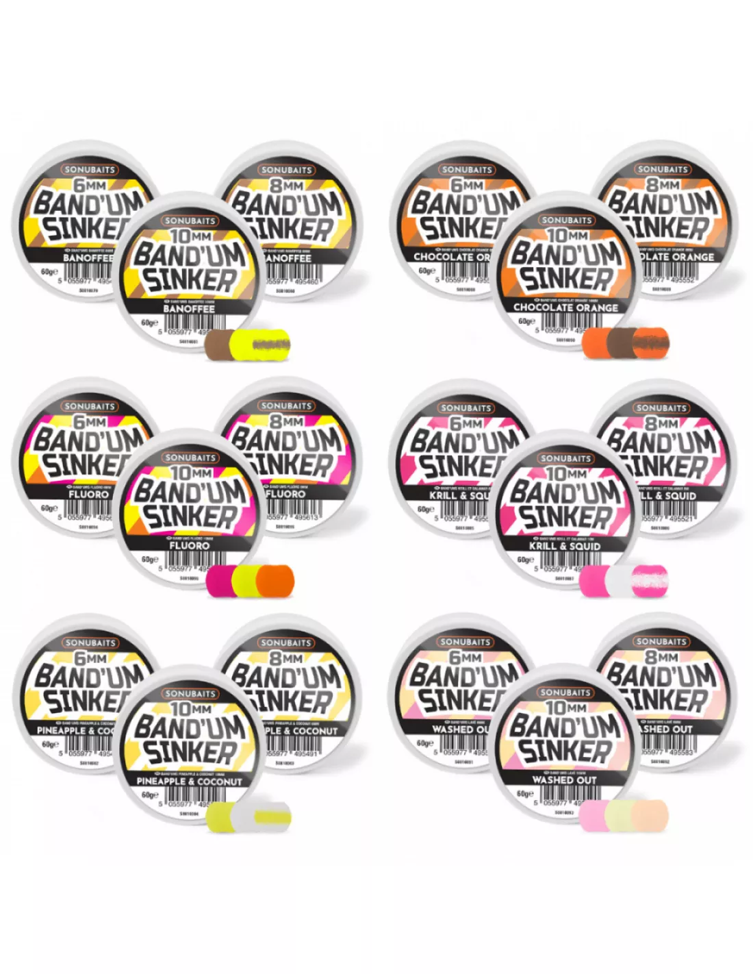 SONUBAITS BAND'UM SINKER 6MM - Perfecte Boilies, Dumbbells & Wafters 3 SONUBAITS BAND'UM SINKER 6MM - Perfecte Boilies, Dumbbells & Wafters