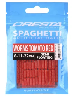 SPRO CRESTA SPAGHETTI WORMS (8,11,22 MM) - Hoogwaardig Imitatie Aas voor Vissers