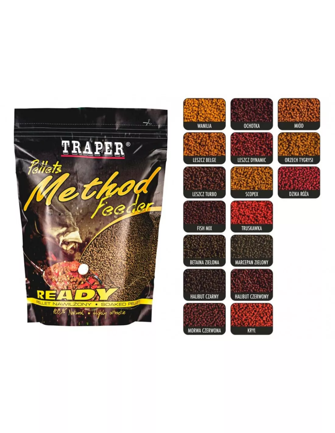 Traper Method Feeder Pellet Ready - 500 Gram | Hoogwaardig Aas voor Visserij 3 Traper Method Feeder Pellet Ready - 500 Gram | Hoogwaardig Aas voor Visserij
